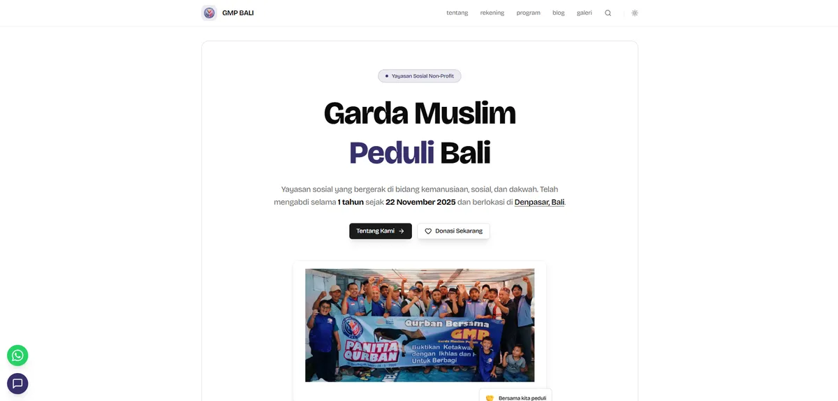 Social Foundation Landing Page Website